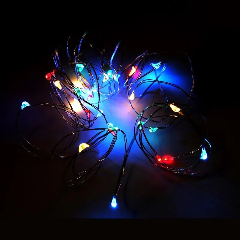 Fairy Lights Bottle Multi Colour 30 LED Battery Operated Copper Wire – image 2