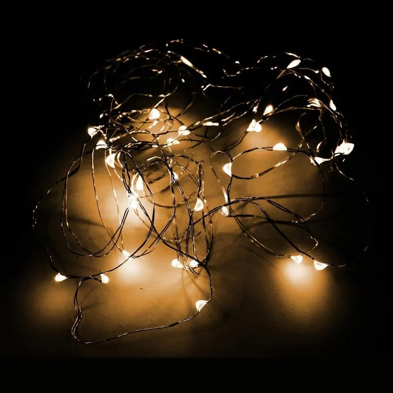 Fairy Lights Bottle Warm White 30 LED Battery Operated Copper Wire – image 2