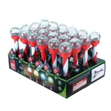 Christmas Stake Light Solar Candy Cane Crackle Ball 1LED 7cm X 5.5cm X 34cm Multi Colour 1 Function Colour Changing – image 3