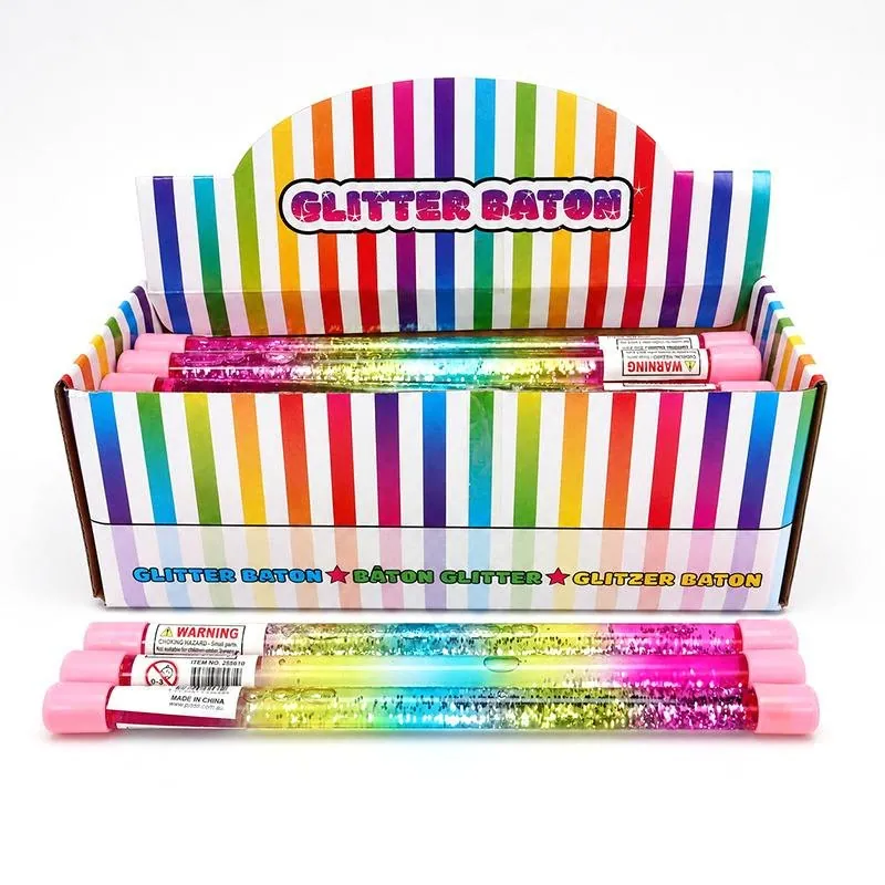 Play Tube Cheerleader Baton with Glitter 31cm X 1.8cm – image 4