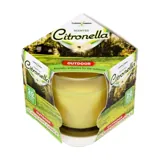 Citronella Candle in Glass Holder 1pc 6cm X 7.5cm 120g Yellow Wax Clear Glass Outdoor Use – image 3