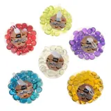 Decorative Glass Pebble Stones- 6 Assorted Colours 250g – image 3