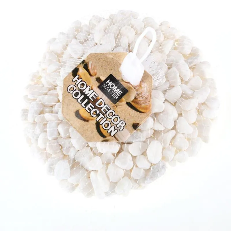 Decorative White Pebble Stones-Small 500g – image 2