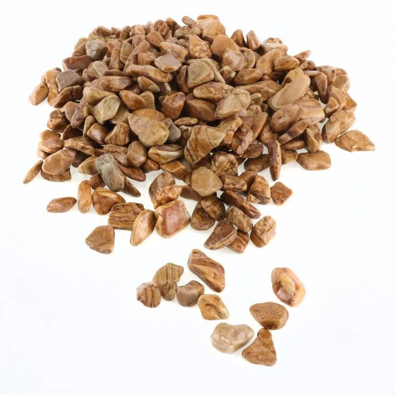 Decorative Pebble Stones-Wooden Design 500g – image 2