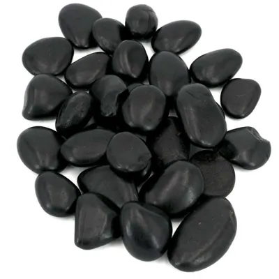 Decorative Black Stones- Melon Seed Shape 800g