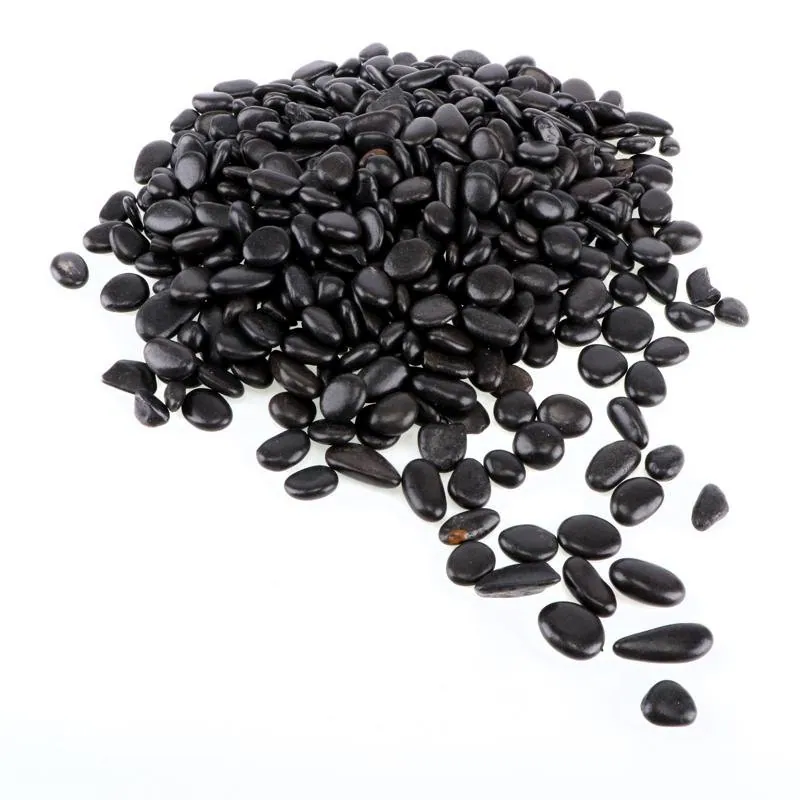 Decorative Black Pebble Stones 500g – image 2