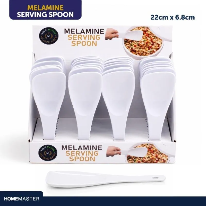 Melamine Rice Spoon 22cm X 6.8cm White – image 4