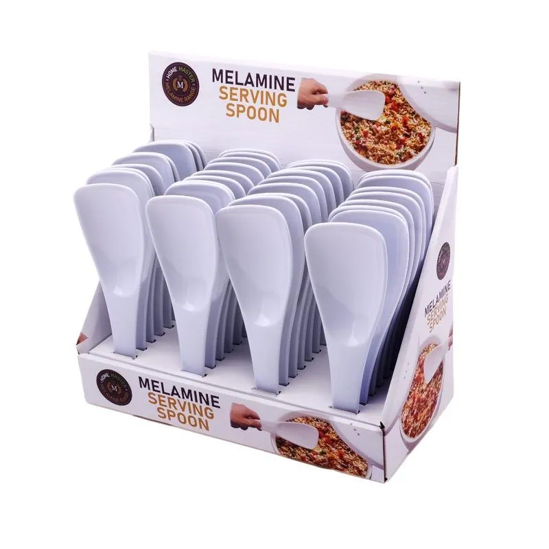 Melamine Rice Spoon 22cm X 6.8cm White – image 3
