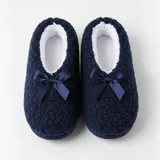 Slippers Womens Footlet Sherpa Lined Fluffy 6 Assorted Colours 2 Sizes: M,l – image 2