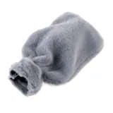 Hot Water Bottle Cover Coral Fleece for 1.7l Bottle 32cm X 20cm Grey, Pink, Blue & Charcoal – image 2
