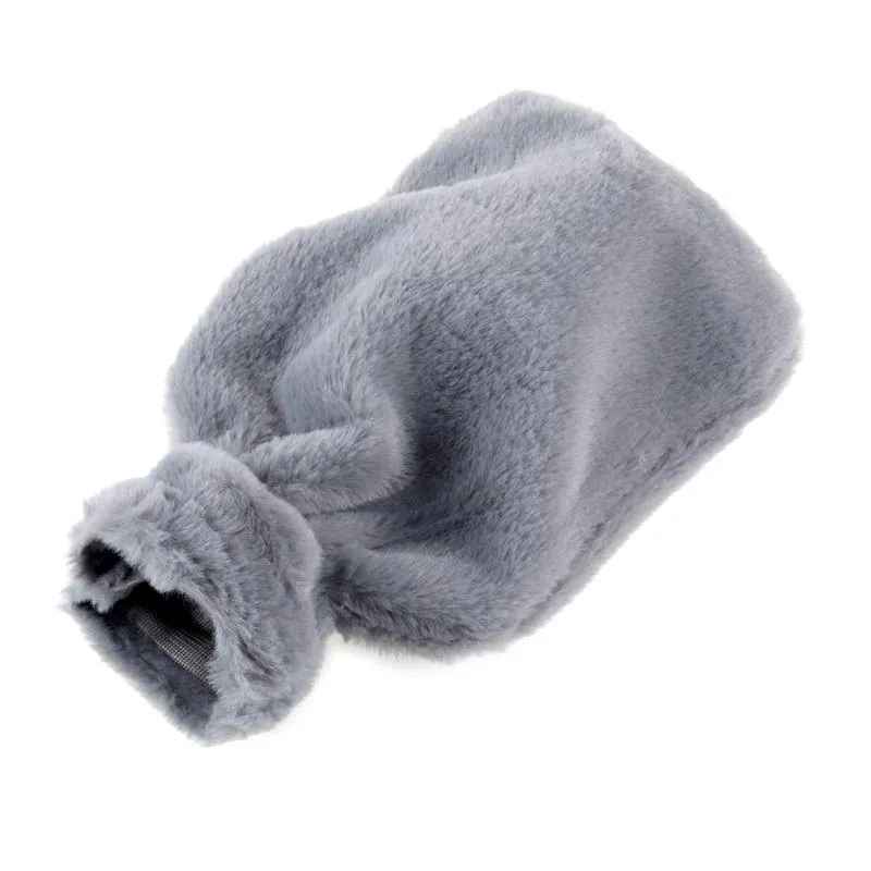 Hot Water Bottle Cover Coral Fleece for 1.7l Bottle 32cm X 20cm Grey, Pink, Blue & Charcoal – image 2