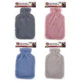 Hot Water Bottle Cover Coral Fleece for 1.7l Bottle 32cm X 20cm Grey, Pink, Blue & Charcoal – image 3