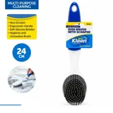 Dish Brush with Scraper 24cm Non-Scratch Tpr – image 3