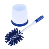 Toilet Brush with Soft Grip Handle & Holder - (Brush: 37cm X 8cm X 8cm) (Holder: 10.4cm X 12.2cm) – image 1