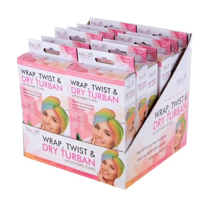 Microfibre Wrap, Twist and Dry Turban Towel – image 3