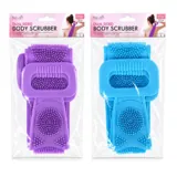 Exfoliating Back Strap & Scrub with Handles -70cm - Tpr - Purple, Blue – image 4