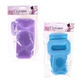 Exfoliating Back Strap & Scrub with Handles -70cm - Tpr - Purple, Blue – image 3