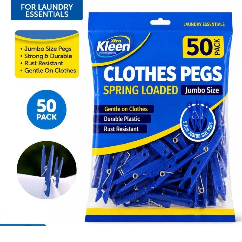 Pegs 50pk Large - Plastic - Blue – image 4
