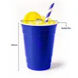 Drinkware & Partyware Plastic Cup Reusable 500ml American Blue – image 1