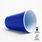 Drinkware & Partyware Plastic Cup Reusable 500ml American Blue – image 2