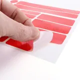 Adhesive Reflective Stickers Assorted Sizes Per Pack 21pc Assorted Colours Per Carton, Green, Blue, Red & White – image 2