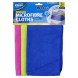 Microfibre All Purpose Cleaning Cloth, 30cm X 30cm, 3pk - Pink, Yellow, Blue (167579) – image 4