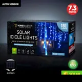 Christmas Icicle Light Solar 180LED 7.3m Total Length Blue 2 Functions – image 4