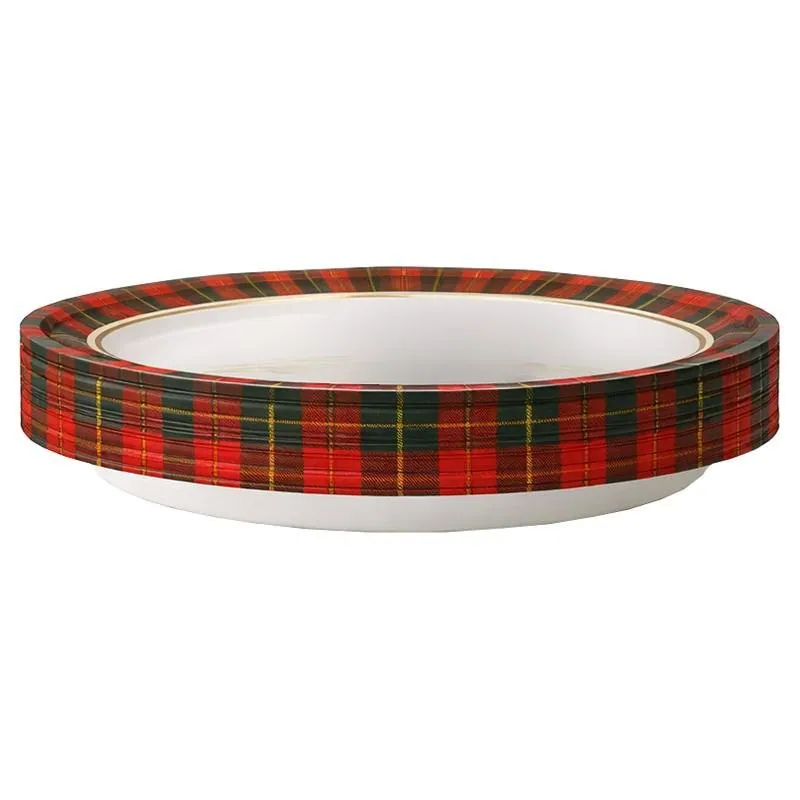 Paper Plates Round Disposable 30pk Large - 25cm Dia Christmas Design – image 3