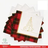 Paper Napkins Disposable 30pk 33cm X 33cm Christmas Design – image 4
