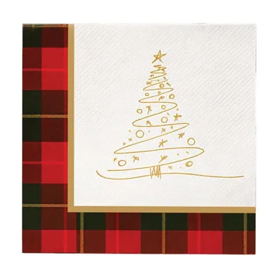 Paper Napkins Disposable 30pk 33cm X 33cm Christmas Design