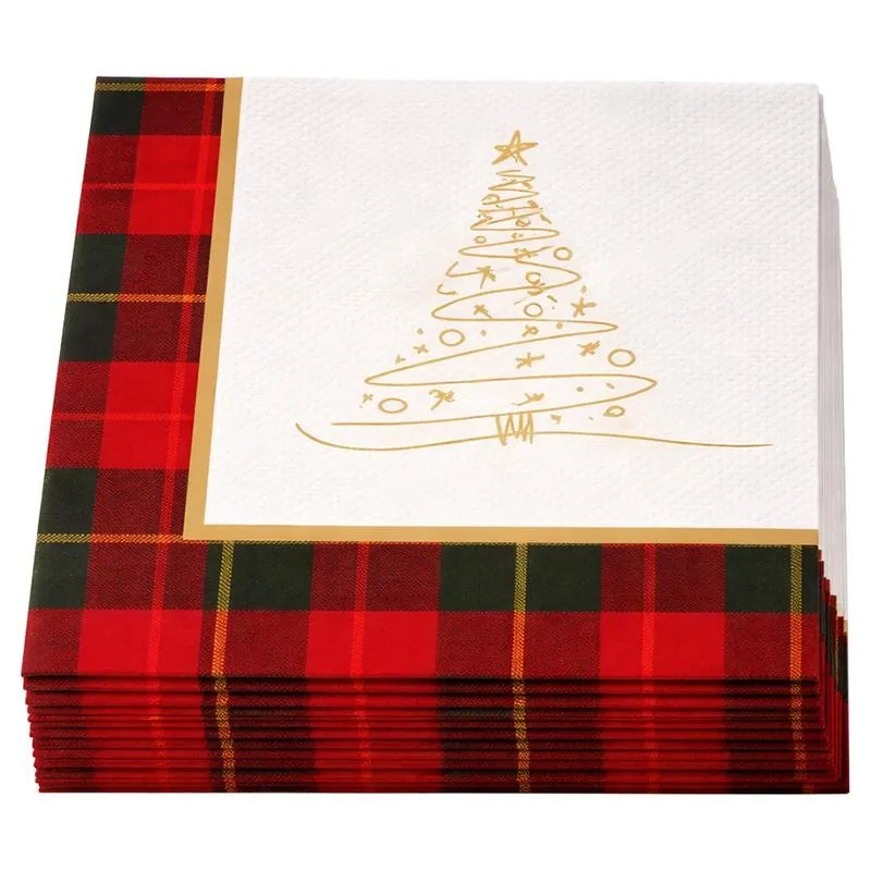 Paper Napkins Disposable 30pk 33cm X 33cm Christmas Design – image 2