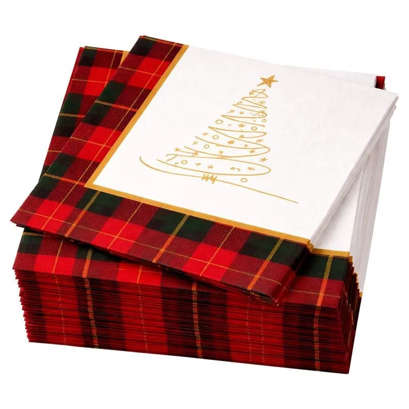 Paper Napkins Disposable 30pk 33cm X 33cm Christmas Design – image 3