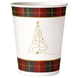 Paper Cups Disposable 30pk 250ml Christmas Design – image 1