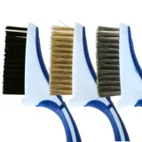 Wire Brush Set Includes Nylon, Brass & Iron Bristles 17.5cm X 1cm X 3cm 3pc – image 2