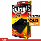 Sas Pest Control Glue Trap 6pk 20.5cm X 11cm X 1cm Black & Clear Glue – image 4