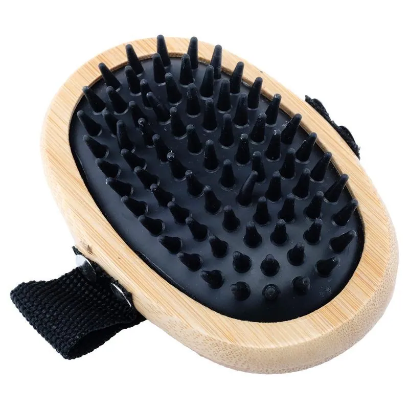 Pet Bamboo Palm Massage Brush 13.5cm X 7cm – image 2