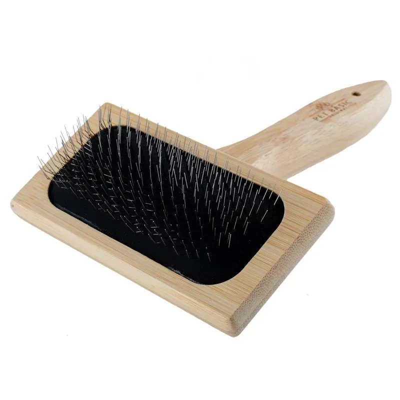 Pet Bamboo Slicker Brush 15cm X 11cm – image 2