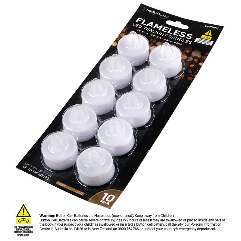 LED Flameless Tealight Candles, Warm White (10 Pack) — photo 4 of 4