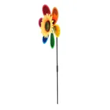 Windmill Spinner Sunflower Centre 1pc 27cm X 65cm Metallic Multi-Colour – image 1