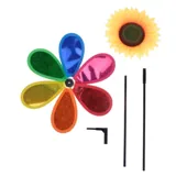 Windmill Spinner Sunflower Centre 1pc 27cm X 65cm Metallic Multi-Colour – image 2