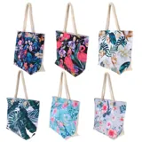 Beach Bag Series Two 53cm X 38cm X 17cm 6 Assorted Designs Zippered Opening – image 1