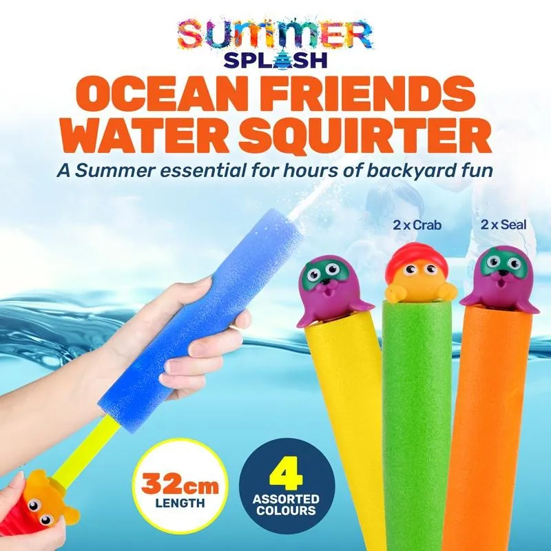 Water Squirter Ocean Friends 32cm X 5cm Seal & Crab – image 3