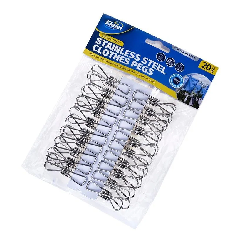 Pegs Stainless Steel 5.8cm 20pk – image 3