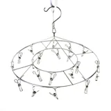 Pegs Hanging Airer with 20 Pegs - Stainless Steel – image 1