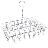 Pegs Hanging Airer with 40 Pegs - Stainless Steel – image 1