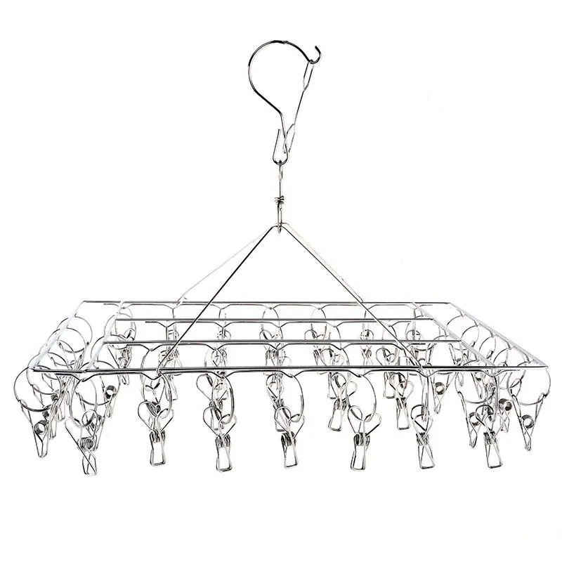 Pegs Hanging Airer with 40 Pegs - Stainless Steel – image 2