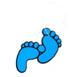 Air Fresheners Hanging Feet Designs 4pk 4 Assorted Colours/ Scents (Apple, Ocean, Vanilla & Berry) – image 2