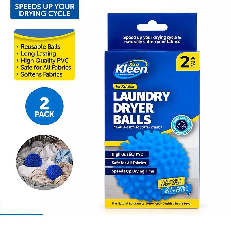 Laundry Dryer Balls 2pk - Ø6.5cm - Blue – image 4
