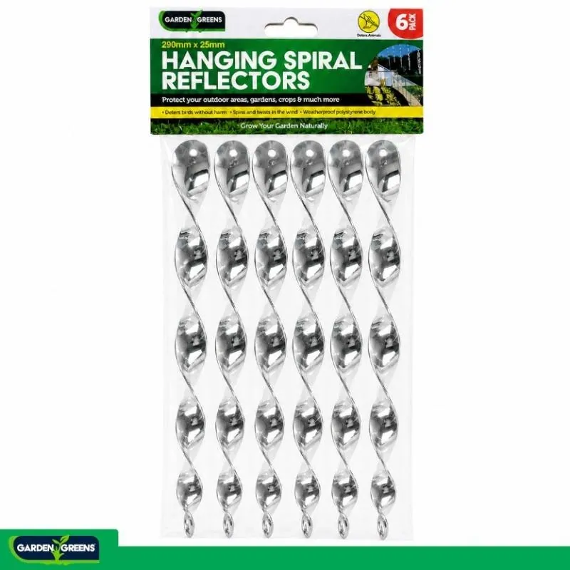 Bird Repellent Hanging Spiral Reflectors 6pk 29cm X 2.5cm – image 4