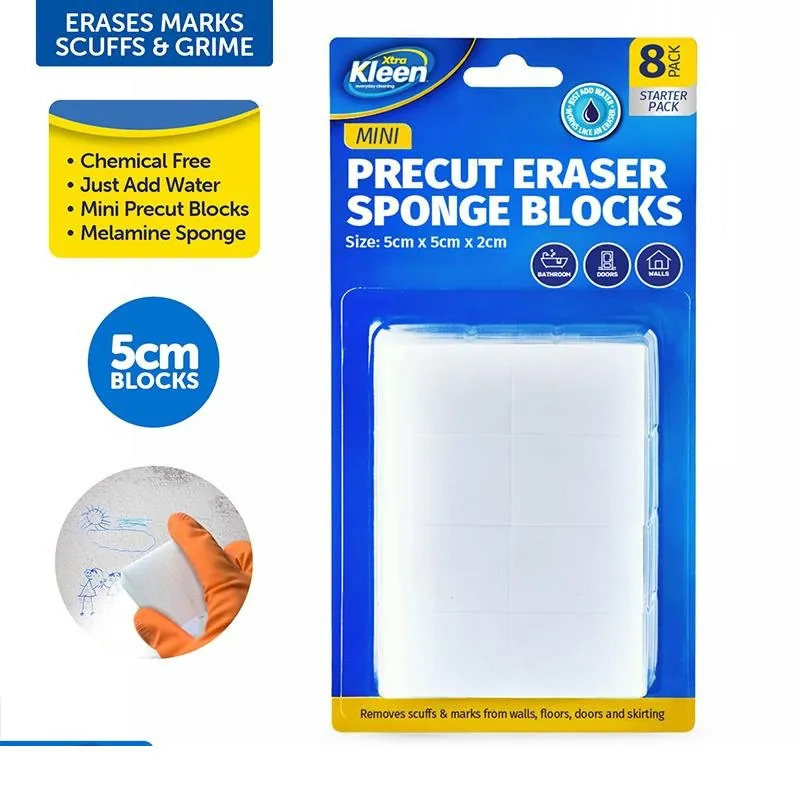 Eraser Sponge Blocks Precut 8pk - Size Per Block 5cm X 5cm X 2cm – image 3